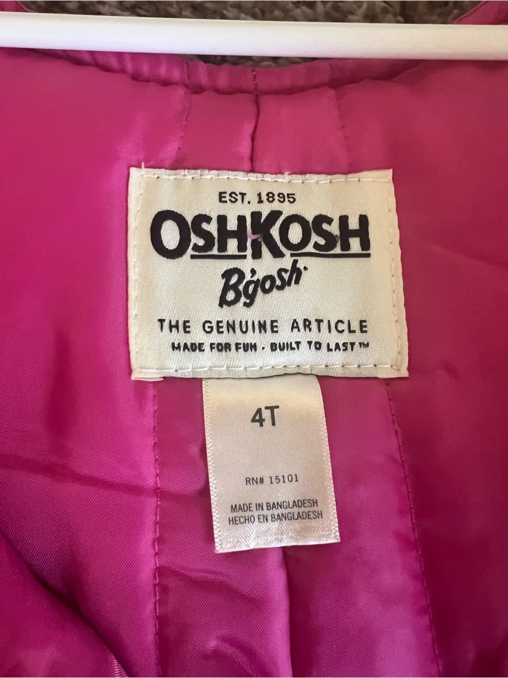 Girls' Bright Pink Insulated Snow Bib Pants